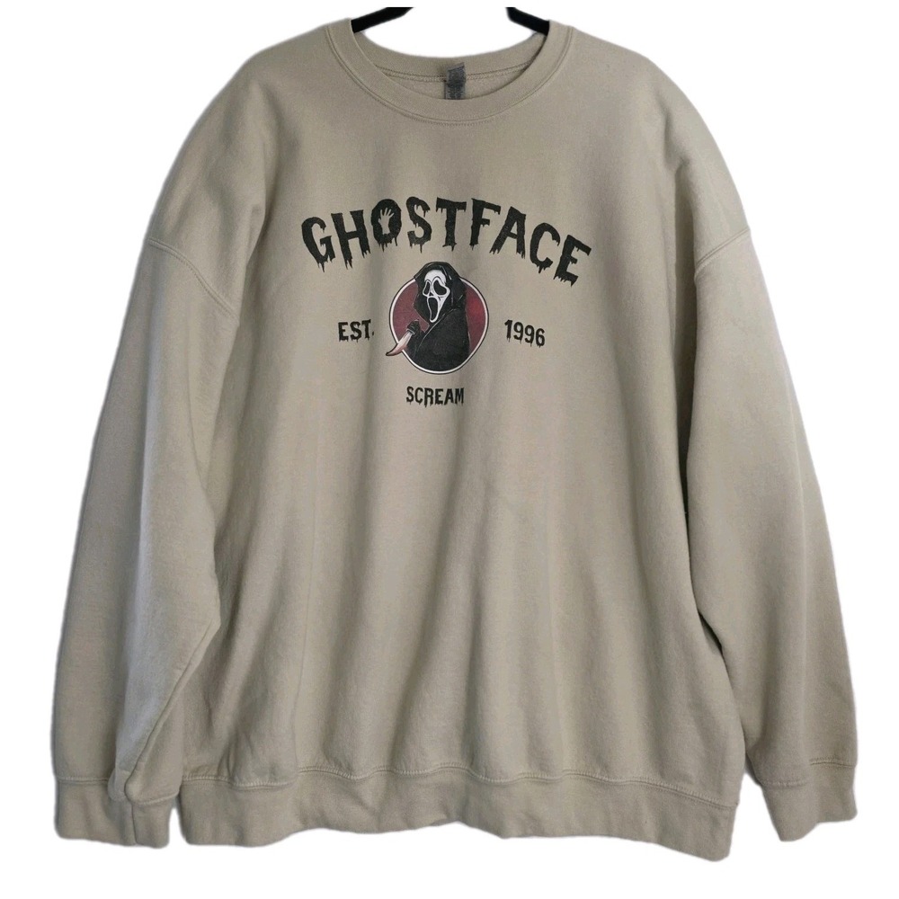GhostFace Graphic Sweatshirt Halloween Scream Gildan Heavy Blend 3XL Unisex